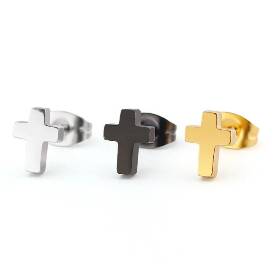 Free Shipping Jewelry No MOQ Wholesale Women Men Cross Earrings Stainless Steel, White, gold, black,rose gold
Free Shipping Jewelry No MOQ Wholesale Women Men Cross Earrings Stainless Steel, White, gold, black,rose gold