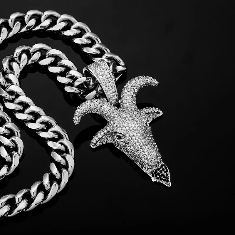 Goat G.o.a.t Diamonds Pendant Cubic Zircon Gold Plated Pendants Necklaces Iced Out Hip Hop Jewelry For Men Women, Many colors available
Goat G.o.a.t Diamonds Pendant Cubic Zircon Gold Plated Pendants Necklaces Iced Out Hip Hop Jewelry For Men Women, Many colors available
