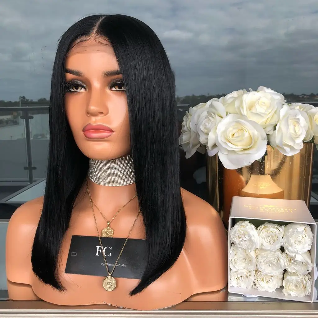 Brazilian Black Women Lace Front Human Hair Wigs Straight Short Human Hair Wigs 360 Lace Bob Lace Wigs, Natural color lace wig
Brazilian Black Women Lace Front Human Hair Wigs Straight Short Human Hair Wigs 360 Lace Bob Lace Wigs, Natural color lace wig