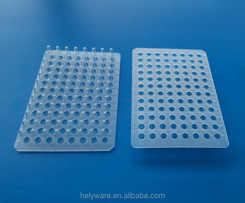 Plastic 0 1ml 96 Well Reaction Microplate Micro Pcr Plate For Lab Buy