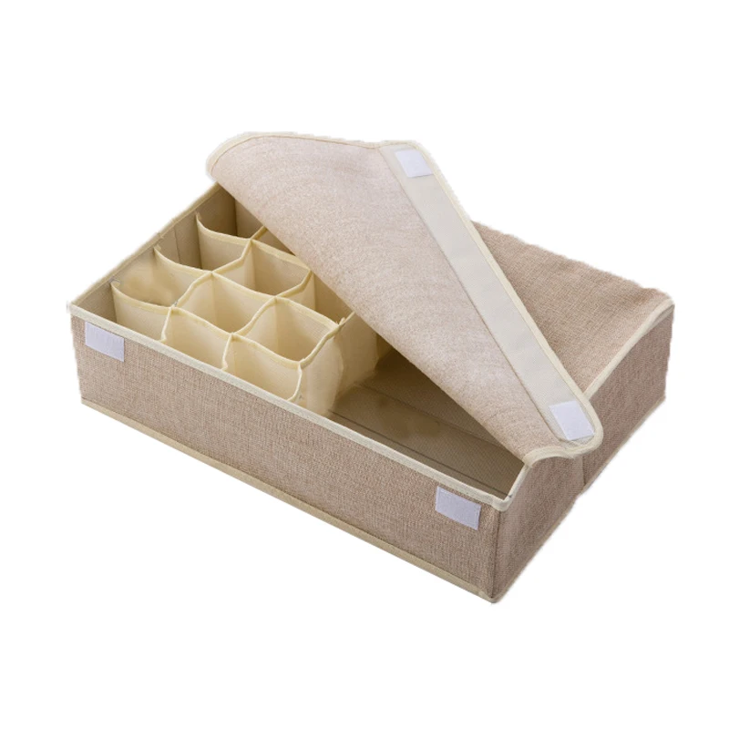 Multi Partitioned Canvas Folding Storage Box For Clothing Storage Collapsible Storage Container Cube
Multi Partitioned Canvas Folding Storage Box For Clothing Storage Collapsible Storage Container Cube