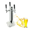 New design high quality 201 stainless steel ice wine beer cooler equipment 3 taps beer dispenser faucet beer tower