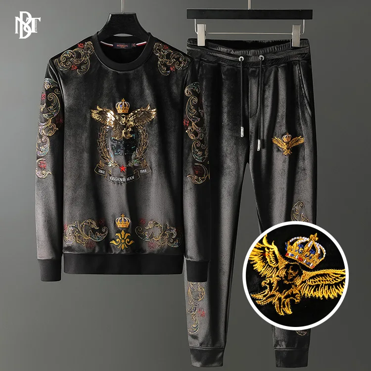 DLL New arrival casual pullover sweater casual pants two piece street style pattern autumn winter suits set for men, As picture or customized make
DLL New arrival casual pullover sweater casual pants two piece street style pattern autumn winter suits set for men, As picture or customized make