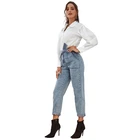 Woman Lady High Waist Pantalone Trouser Custom Dress Women Denim Female Brand Fashion New Model Highwaist Pant Jean