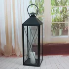 Candle Lanterns Lantern Wedding Candle Lanterns Set 4 Black Classic Decorative Garden Metal Candle Lanterns Wedding