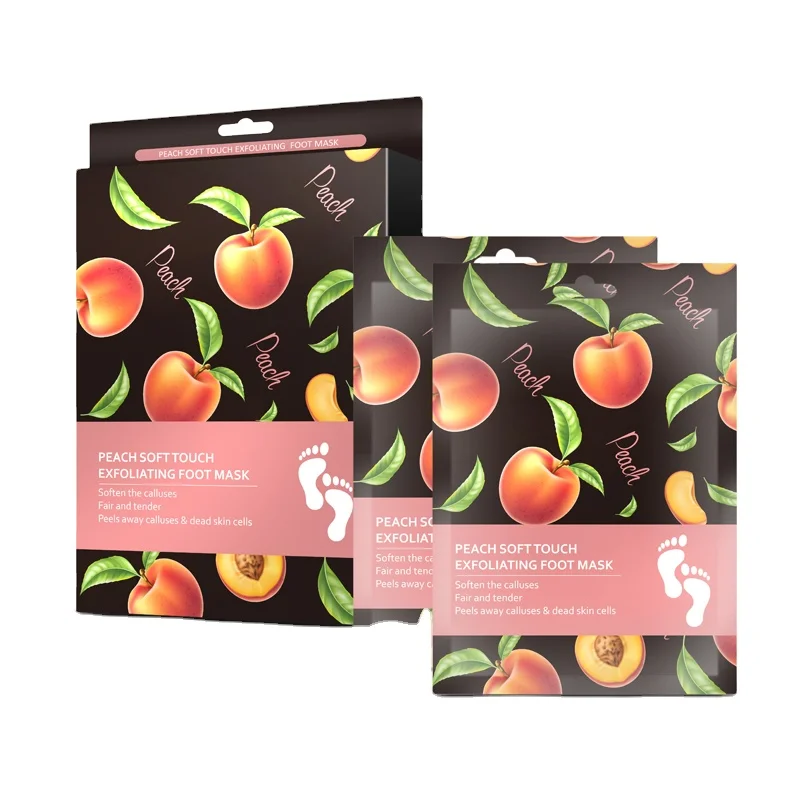Private label skin care Peach 2 pack cracked feet moisturizing exfoliating foot peeling mask
Private label skin care Peach 2 pack cracked feet moisturizing exfoliating foot peeling mask