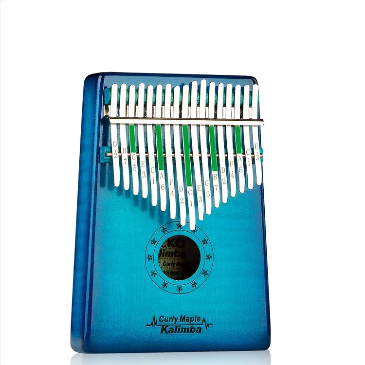2021 best selling 17 keys kalimba instrument Thumb Piano Solid Maple Finger Piano, Blue
2021 best selling 17 keys kalimba instrument Thumb Piano Solid Maple Finger Piano, Blue