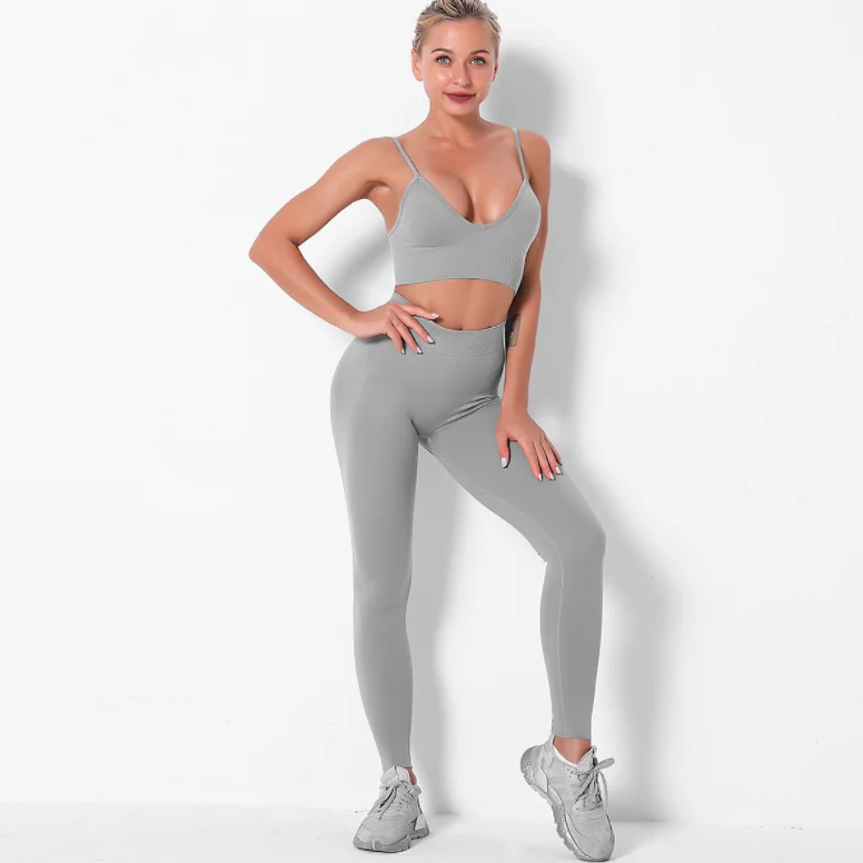 Seamless Sports Suits Sportswear Woman Gym Leggings Padded Sports Bra 2 Piece Set, As picture
Seamless Sports Suits Sportswear Woman Gym Leggings Padded Sports Bra 2 Piece Set, As picture
