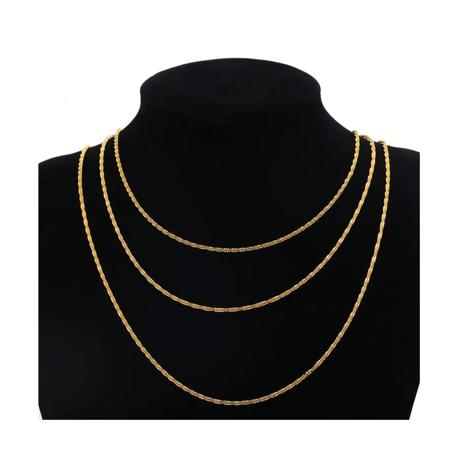 Hot Sale Luxury Wholesale Ladies And Men 18k Gold Plated Non Tarnish Chains Pendant Necklace
Hot Sale Luxury Wholesale Ladies And Men 18k Gold Plated Non Tarnish Chains Pendant Necklace