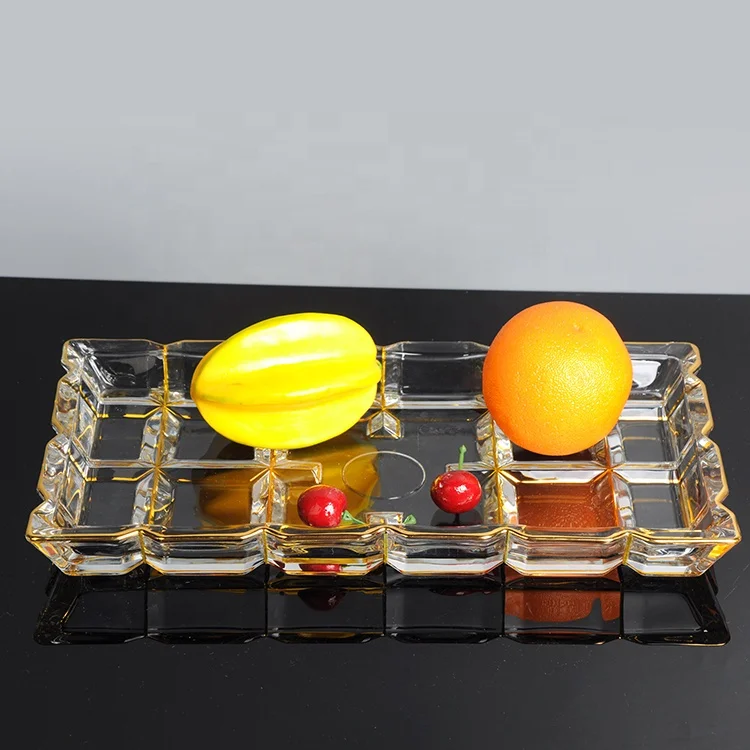 DECORATIVE RECTANGLE DESIGN FRUIT PLATE,GLASS CANDY PLATE IN GOLDEN LINE, Transparent
DECORATIVE RECTANGLE DESIGN FRUIT PLATE,GLASS CANDY PLATE IN GOLDEN LINE, Transparent