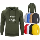 Men's Custom Print Logo Europe American Size Plain Oversized Pullover Sweatshirt Blank Jumper Crop hoodies