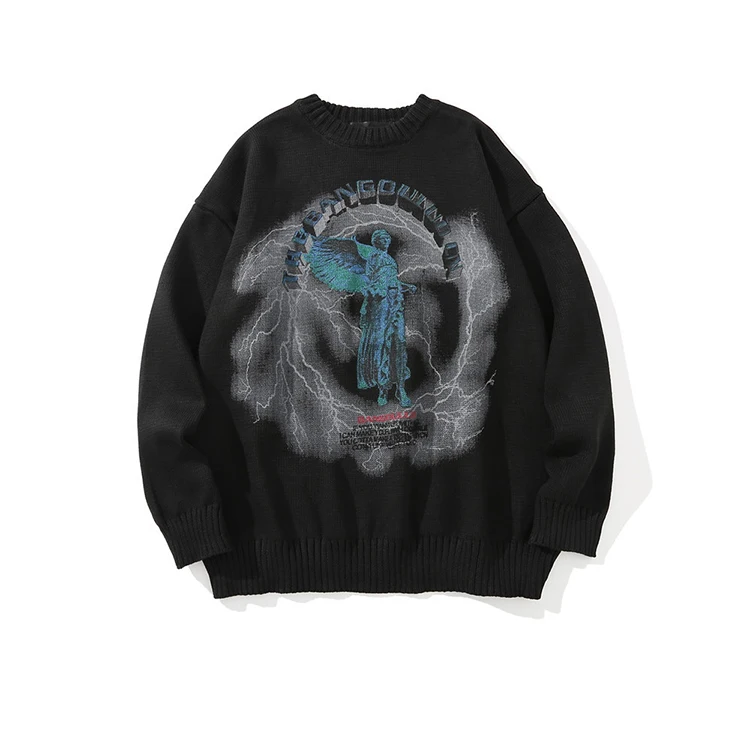 Jesus print sweater European and American tide brand crew neck sweater bf Harajuku style street trend loose pullover, Multi
Jesus print sweater European and American tide brand crew neck sweater bf Harajuku style street trend loose pullover, Multi