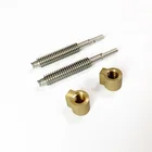 Numerical control machine tool long shaft with two parts
