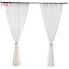 China Supplier White Color Silk Window Tulle Sheer Curtain Fabric Voile For Living Room
