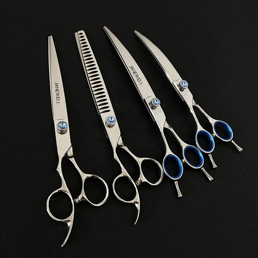 Pet grooming scissors left handed dog scissors 7.5 inch dog grooming scissors set, Silver
Pet grooming scissors left handed dog scissors 7.5 inch dog grooming scissors set, Silver