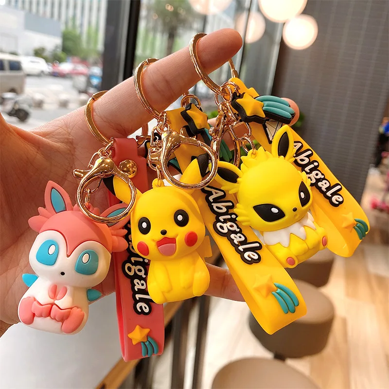 Anime Pikachu Doll Keychain Cartoon Figure Eeveelution Key Chain Children Toys Bag Pendant Accessories Creative Gifts
Anime Pikachu Doll Keychain Cartoon Figure Eeveelution Key Chain Children Toys Bag Pendant Accessories Creative Gifts