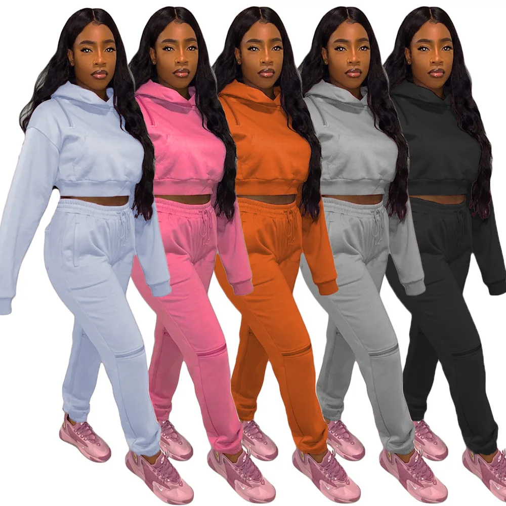 Women Ladies Crop Tops 2 Piece Set Clothing Pants Wholesale Jogging Sweat Suits Sets Girls Sportswear Tracksuits Fashion Joggers, Customized color
Women Ladies Crop Tops 2 Piece Set Clothing Pants Wholesale Jogging Sweat Suits Sets Girls Sportswear Tracksuits Fashion Joggers, Customized color