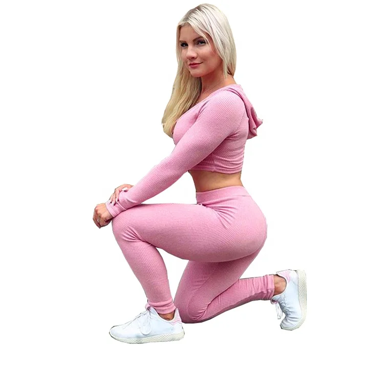 wholesale Women thick Knit hooded crop top&leggings suit outdoor exercise jogging yoga fitness set, Pink,light pink,dark grey,light grey,purple
wholesale Women thick Knit hooded crop top&leggings suit outdoor exercise jogging yoga fitness set, Pink,light pink,dark grey,light grey,purple