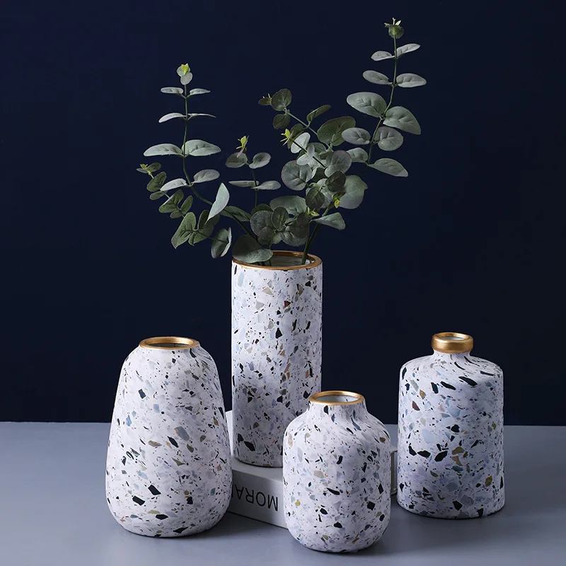 Nordic Modern Minimalist Living Room Dried Flower Container Home Decoration Desktop Ornament Ceramic Terrazzo Flower Vase Pot
Nordic Modern Minimalist Living Room Dried Flower Container Home Decoration Desktop Ornament Ceramic Terrazzo Flower Vase Pot