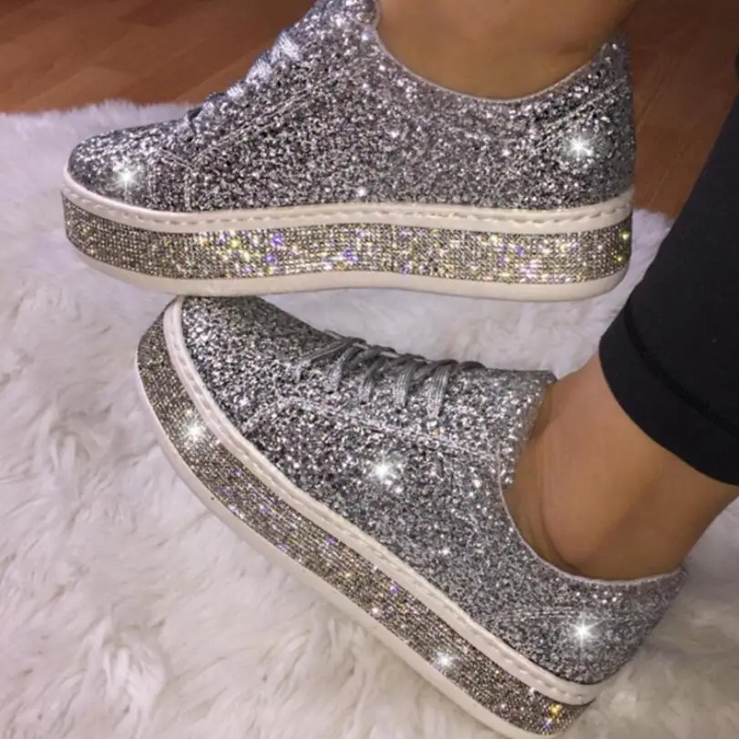 Wholesale glitter female shoes ladies height Increasing Shoes women's fashion sneakers, Black, pink, silver
Wholesale glitter female shoes ladies height Increasing Shoes women's fashion sneakers, Black, pink, silver