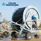 Hot Sale water reel irrigation systems/mobile wheel agricultural sprinkler automatic farm irrigation