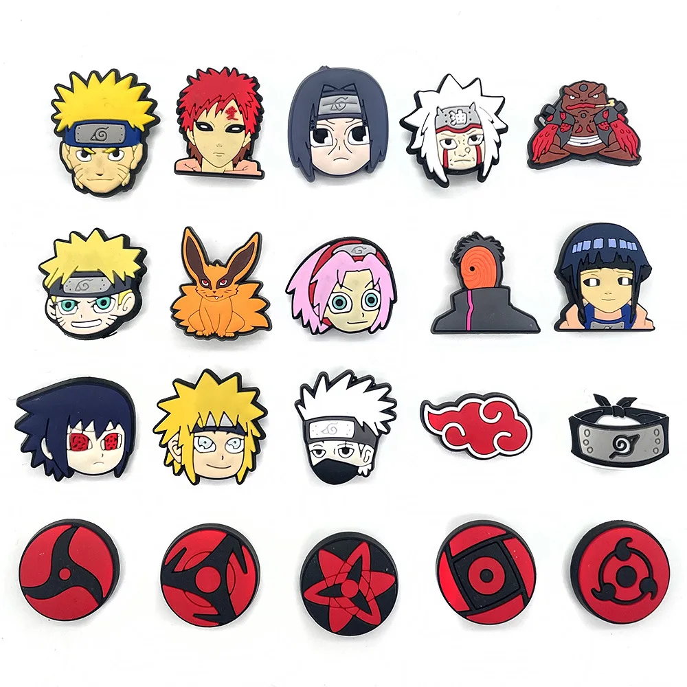 New Croc Charm Anime Cartoon Naruto Designer Soft PVC Rubber Shoe Silicone Charms for kids birthday party Gifts
New Croc Charm Anime Cartoon Naruto Designer Soft PVC Rubber Shoe Silicone Charms for kids birthday party Gifts