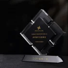 Award Design Crystals And Trophies Custom Award Fashionable Souvenir New Design 3D K9 Glass Color Crystal Trophy