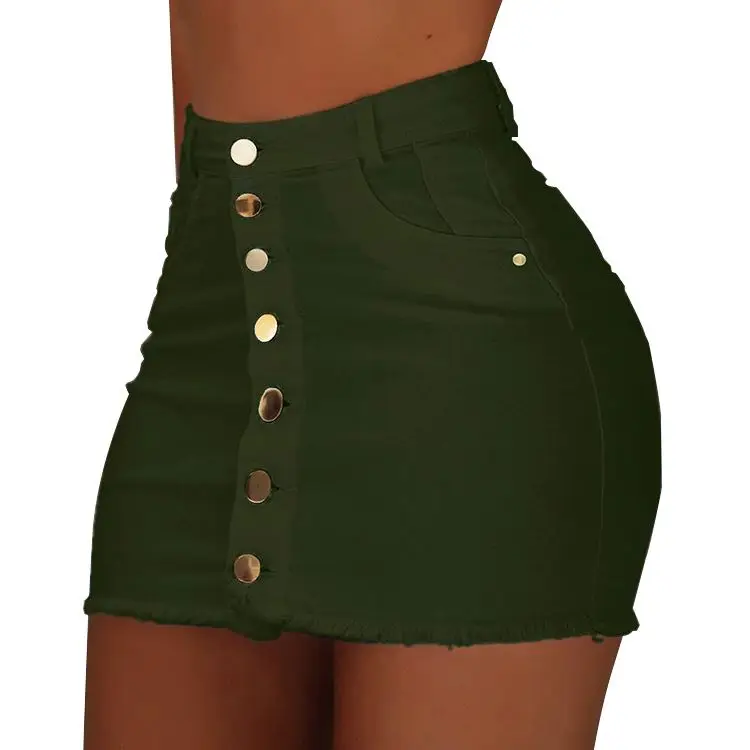 New Fashion Button Short Bodycon Summer Bandage Jean Women's Denim Midi Pencil Skirt, White,black,armygreen
New Fashion Button Short Bodycon Summer Bandage Jean Women's Denim Midi Pencil Skirt, White,black,armygreen