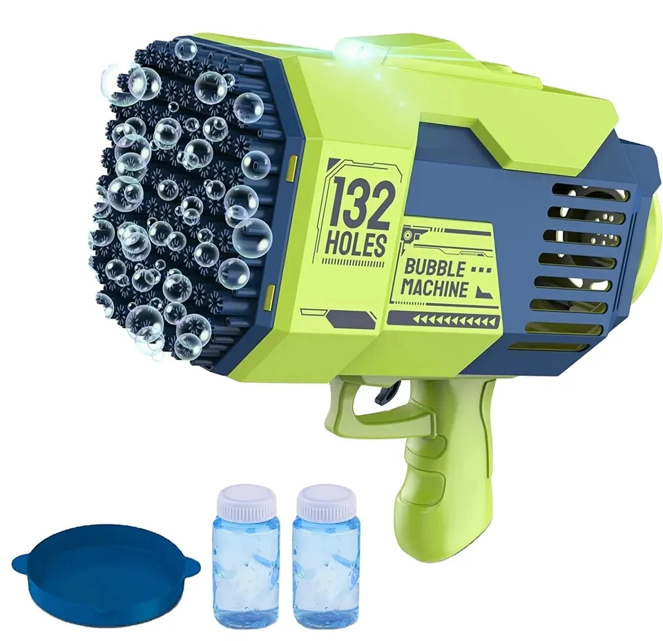 Newest Hot Sale 132 Holes Bazooka Electric Bubble Gun Toys Outdoor Children Bubble Toys Gift
Newest Hot Sale 132 Holes Bazooka Electric Bubble Gun Toys Outdoor Children Bubble Toys Gift