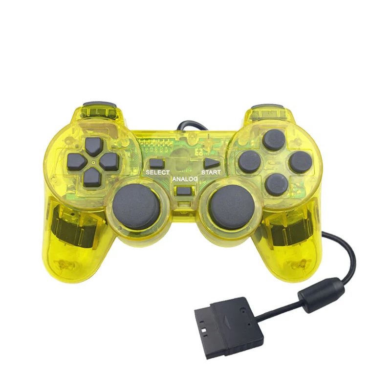 

Wired Transparent Controle Manette Gaming Controller Joystick For PS2 Gamepad For PS2