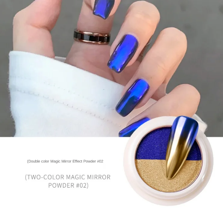 Gold magic mirror nail powder nail mirror powder set, 6 colors
Gold magic mirror nail powder nail mirror powder set, 6 colors