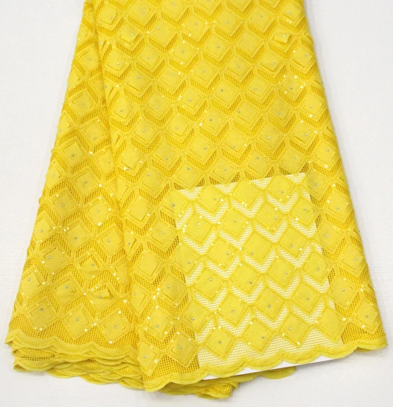 Rolls of square pattern stoned yellow african lace fabrics sequins, Accept customized color
Rolls of square pattern stoned yellow african lace fabrics sequins, Accept customized color