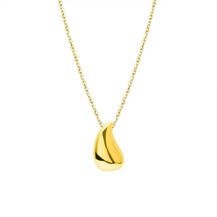 18K Gold Jewelry Water Drop Pendant Necklace Teardrop Necklace, Steel, gold, rose gold
18K Gold Jewelry Water Drop Pendant Necklace Teardrop Necklace, Steel, gold, rose gold