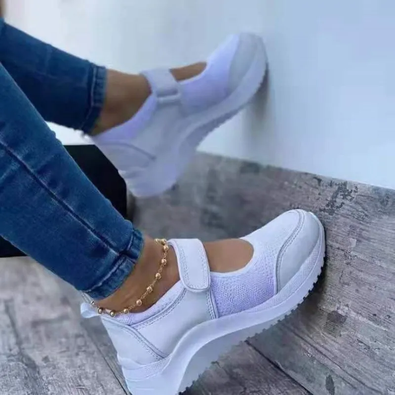 New arrival lady comfort shoes women's flat casual shoes white sneaker shoes platform wedge
New arrival lady comfort shoes women's flat casual shoes white sneaker shoes platform wedge
