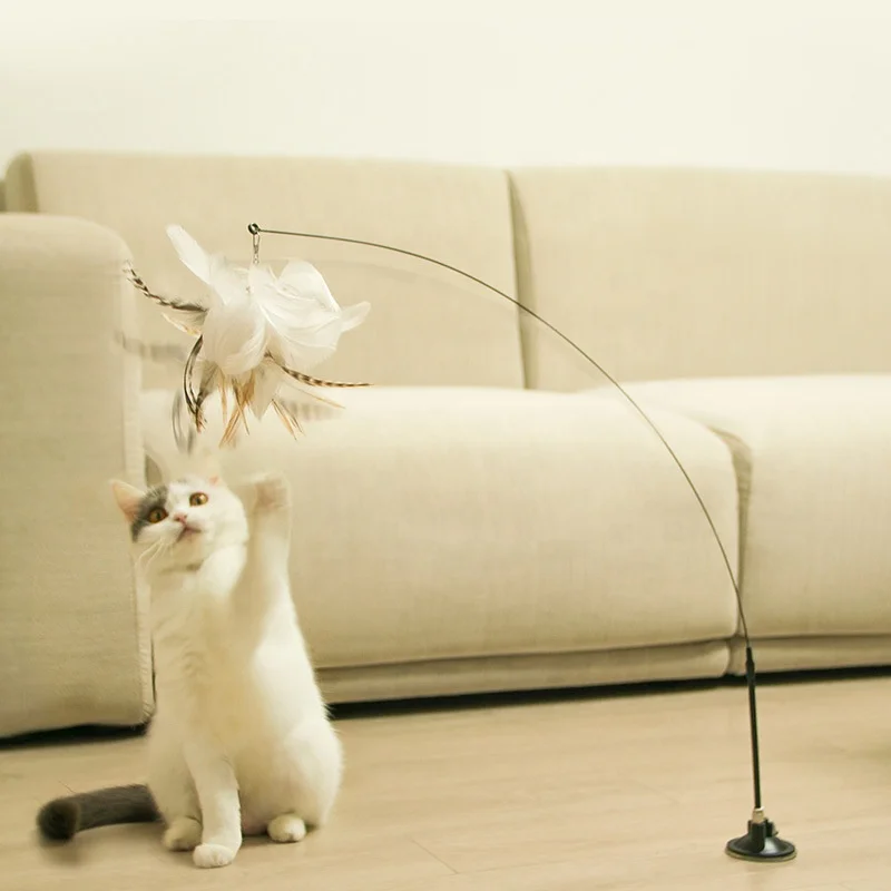 New self-hi long brush holder cat teaser steel wire feather Bell suction cup fixed cat interactive toy cat feather teaser
New self-hi long brush holder cat teaser steel wire feather Bell suction cup fixed cat interactive toy cat feather teaser