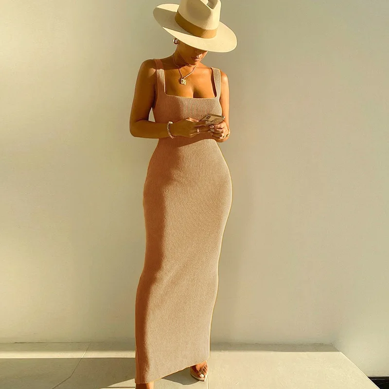 New Design Simple Suspender Square Collar Dress Women Long Maxi Elegant Sexy Casual Dresses, 5 colors
New Design Simple Suspender Square Collar Dress Women Long Maxi Elegant Sexy Casual Dresses, 5 colors
