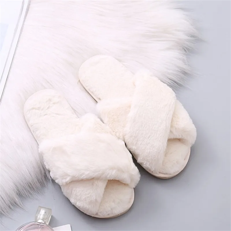 Women Home Winter Warm Shoes Woman Slip on Flats Slides Female Faux Fur Slippers 36-41 wholesale
Women Home Winter Warm Shoes Woman Slip on Flats Slides Female Faux Fur Slippers 36-41 wholesale