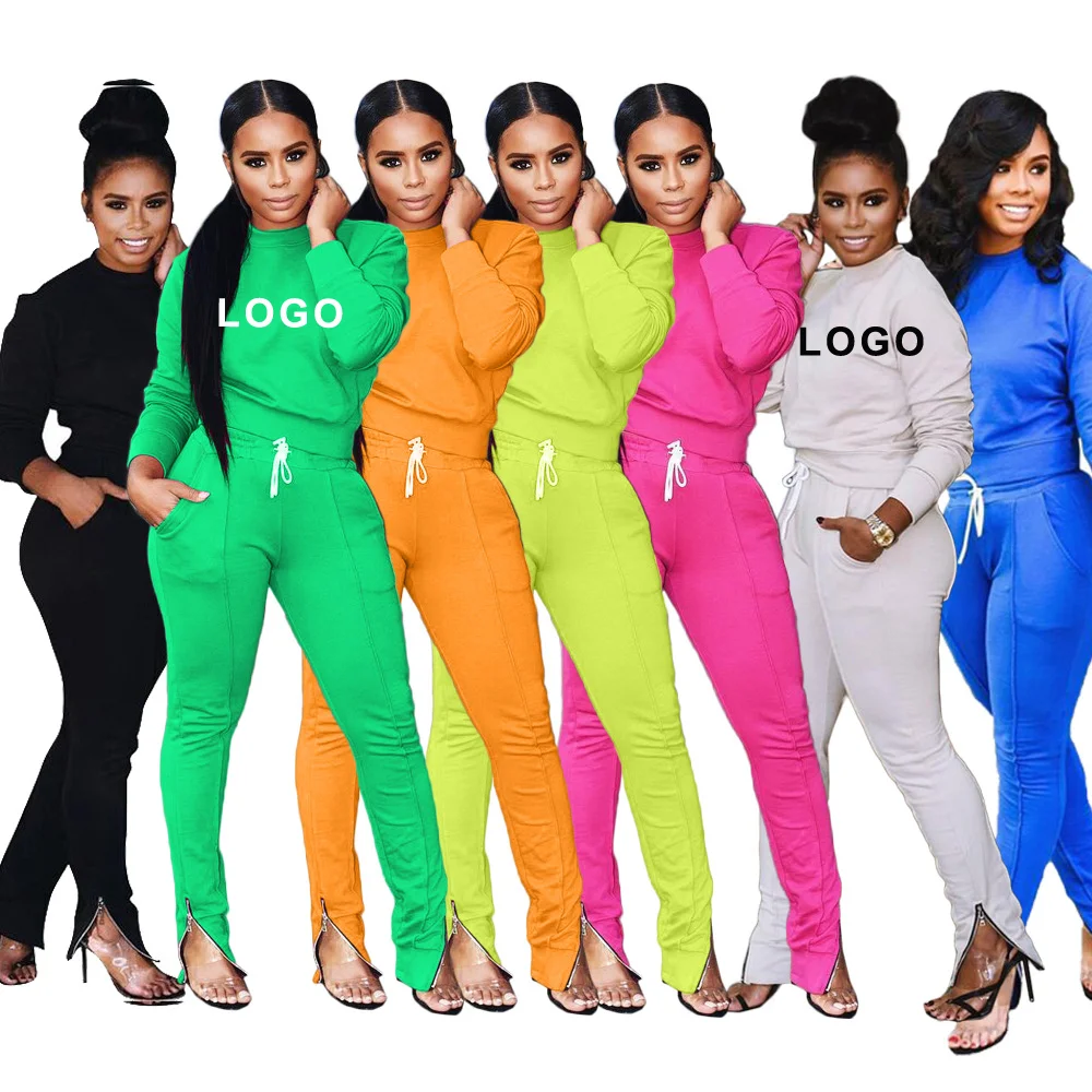 2021 New Autumn Winter custom logo Two Piece Tracksuit Women Leisure Sports Suit 2 piece pant sets two piece fall sets, Different color
2021 New Autumn Winter custom logo Two Piece Tracksuit Women Leisure Sports Suit 2 piece pant sets two piece fall sets, Different color