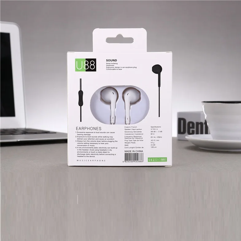 Hot Selling Wholesale color U88 wired earphone 3.5mm stereo headphones music earphones with microphone support voice calls, Black white blue yellow pink green
Hot Selling Wholesale color U88 wired earphone 3.5mm stereo headphones music earphones with microphone support voice calls, Black white blue yellow pink green