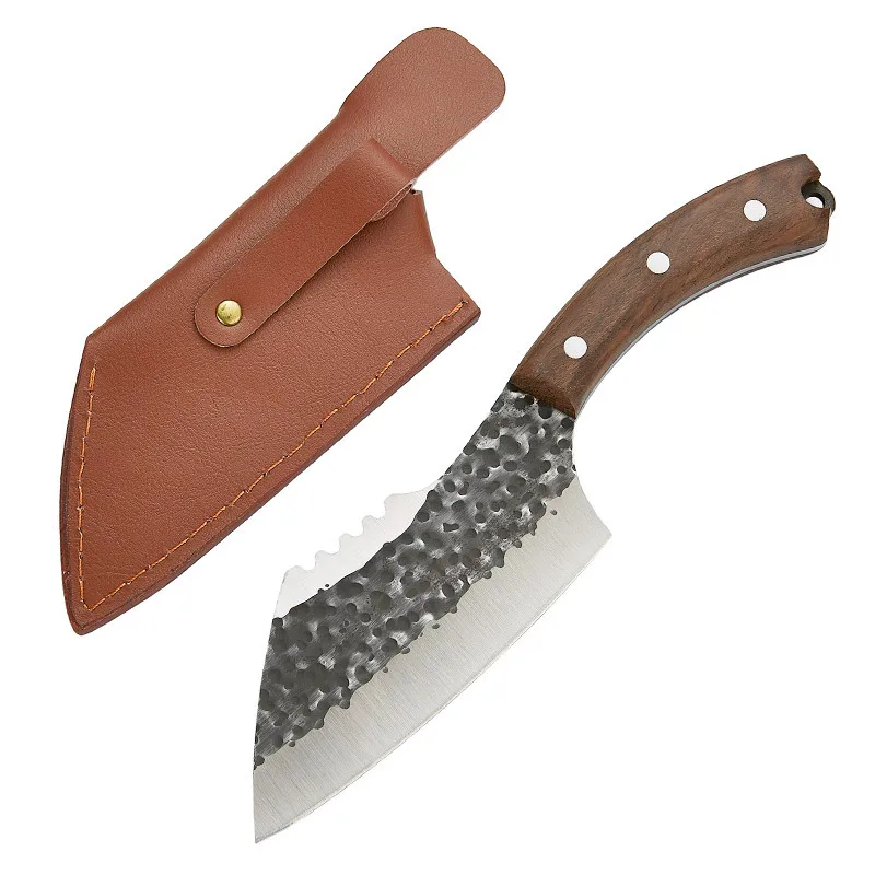 RTS Full Tang Handmade Forged Knife Kitchen Butcher Cleaver Knife with knife health
RTS Full Tang Handmade Forged Knife Kitchen Butcher Cleaver Knife with knife health
