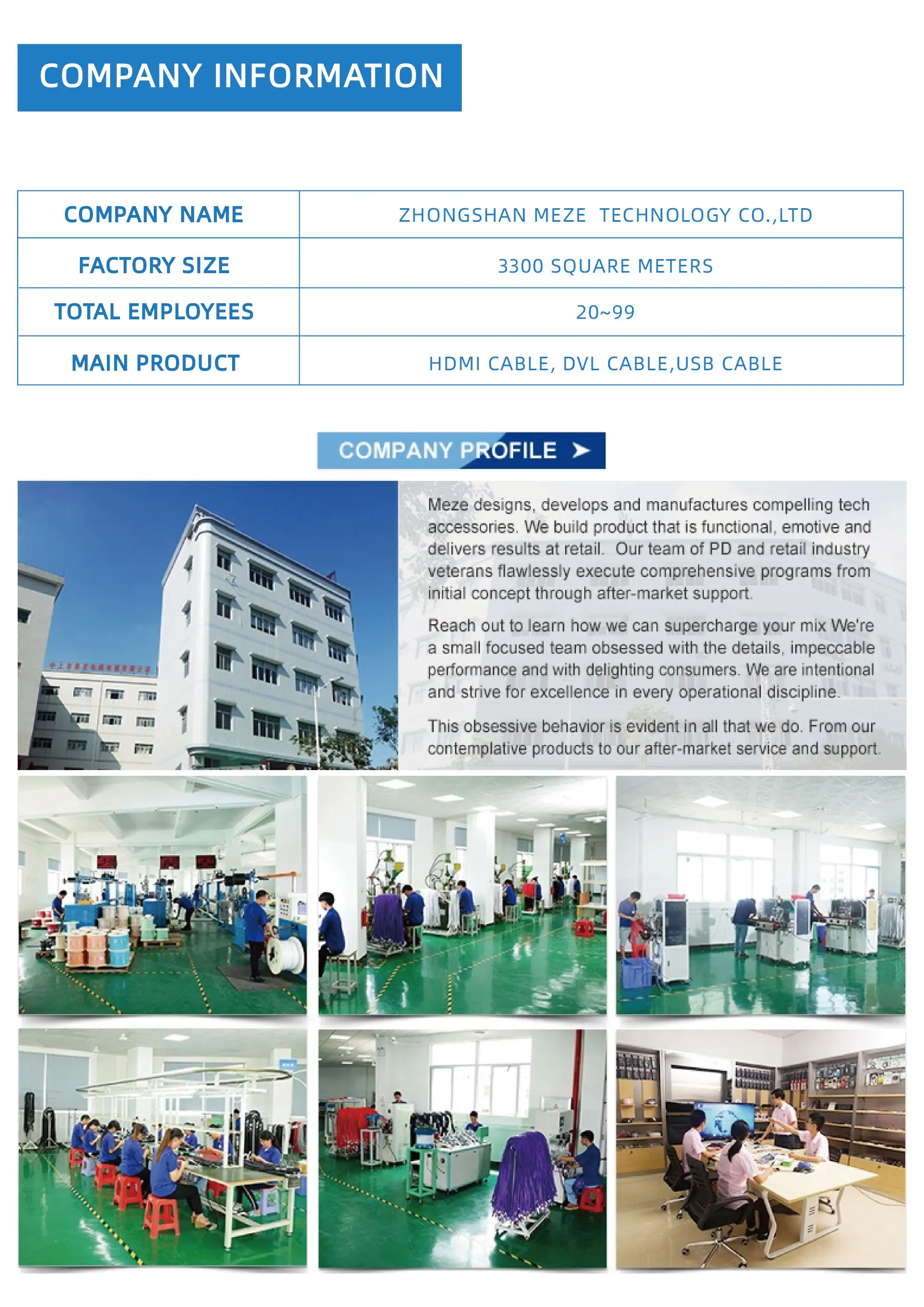Zhongshan Meze High Speed with Ethernet 8K 4K 2K 3D 2160P Premium for HDMI cable of PC - ANKUX.COM