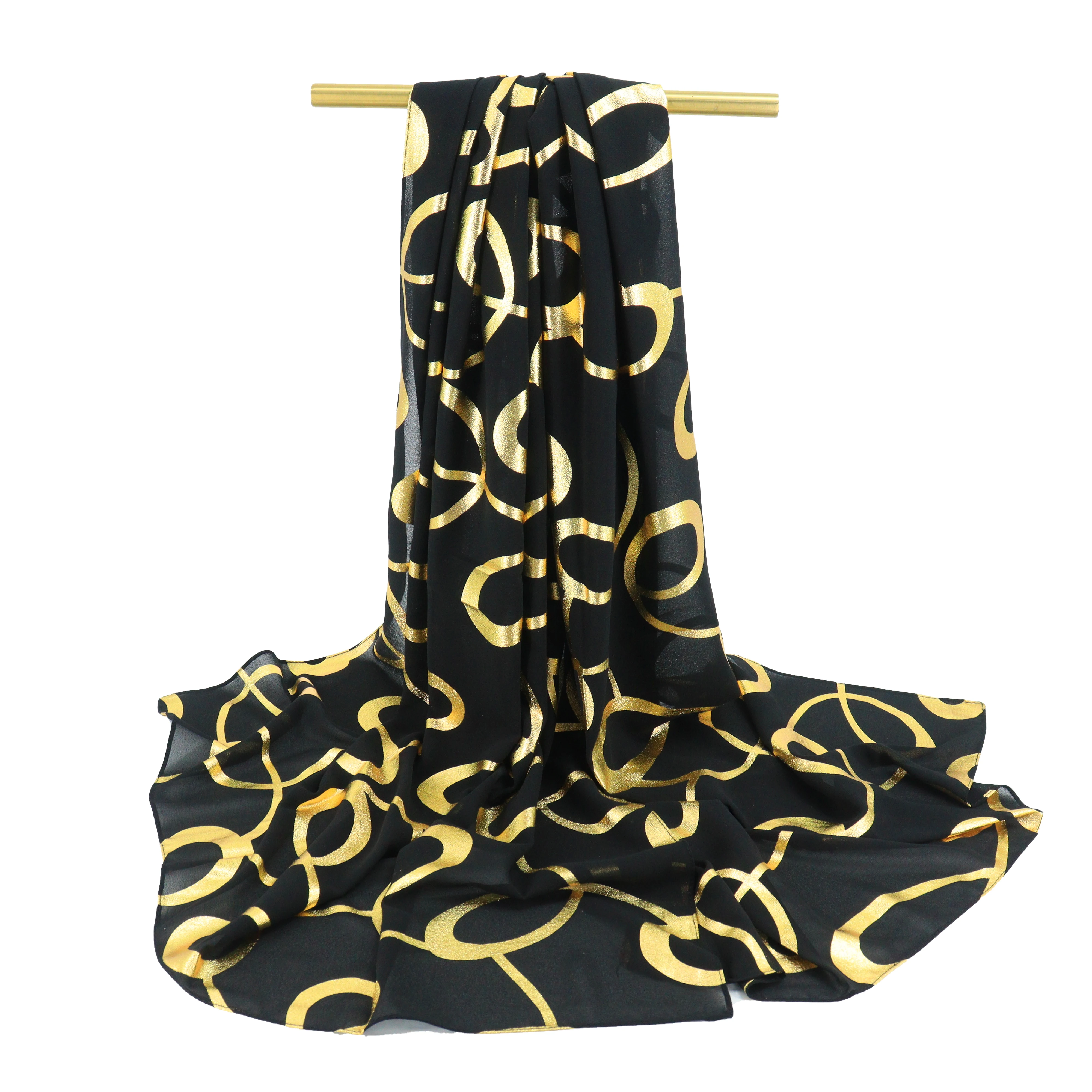 yj 2915 Fashion Malaysian Hijabs Bronzing Scarf Muslim Women Headscarf Silk Shawl Wholesale Black Gauze Scarf Chiffon Hijabs
yj 2915 Fashion Malaysian Hijabs Bronzing Scarf Muslim Women Headscarf Silk Shawl Wholesale Black Gauze Scarf Chiffon Hijabs