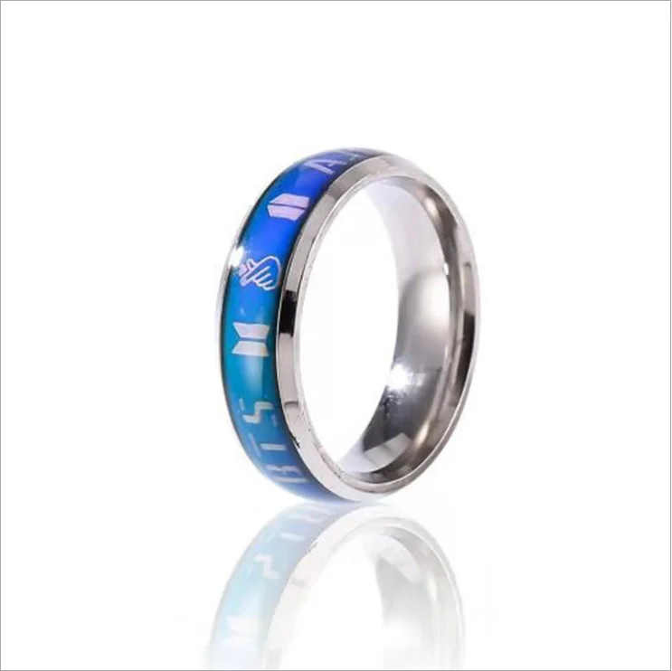 Customate Fashion Unique Temperature Discoloration Jewelry Bts Stainless Steel Color Changing Ring, Silver color
Customate Fashion Unique Temperature Discoloration Jewelry Bts Stainless Steel Color Changing Ring, Silver color