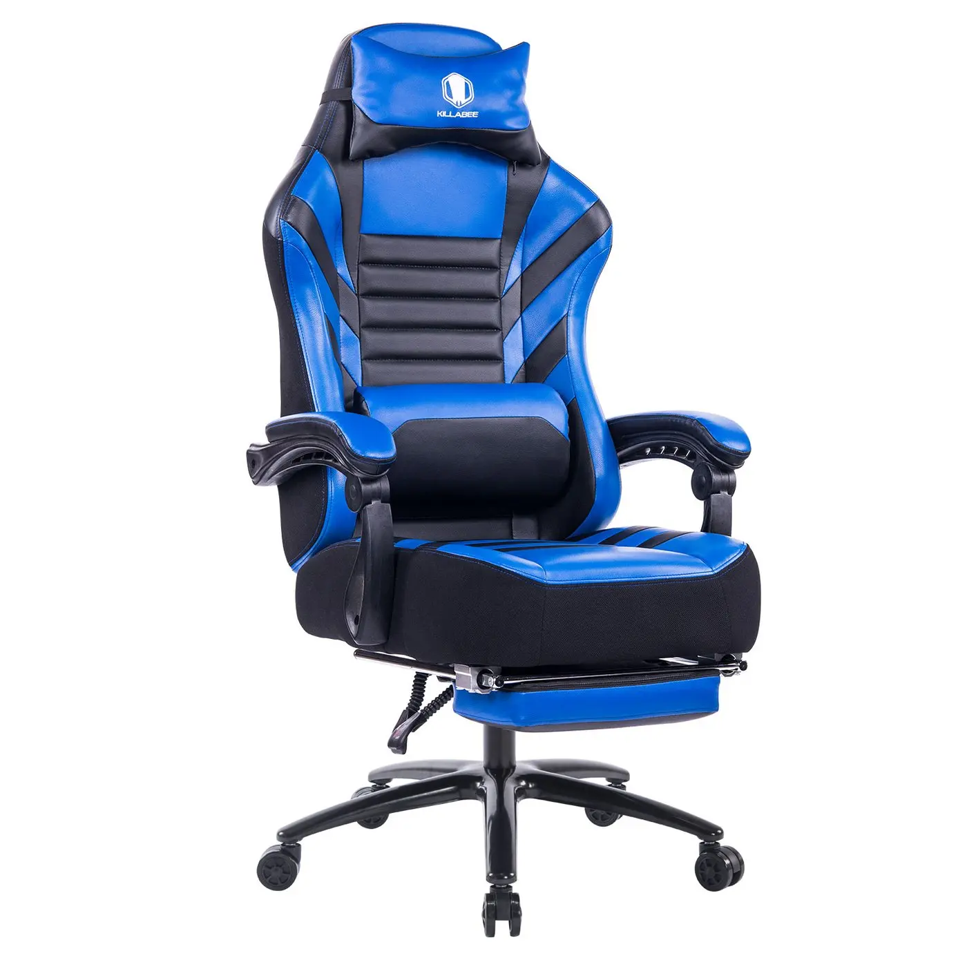 8257 Blue Gaming Chair With Footrest Game Racing Chair PC Chair Stock in USA, Black
8257 Blue Gaming Chair With Footrest Game Racing Chair PC Chair Stock in USA, Black