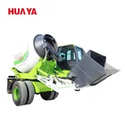 Online Support Concrete Mixer Truck HUAYA Weighted Bridge 4m3 Mobile Self Loading Concrete Mixer Truck