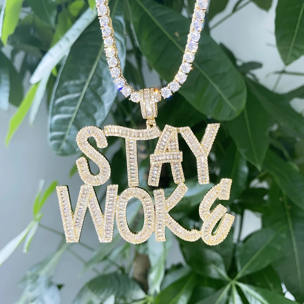 I can't breath Iced Out Baguette Initials Letters Men's Hip Hop name plate Letters necklace BLM custom name jewelry
I can't breath Iced Out Baguette Initials Letters Men's Hip Hop name plate Letters necklace BLM custom name jewelry