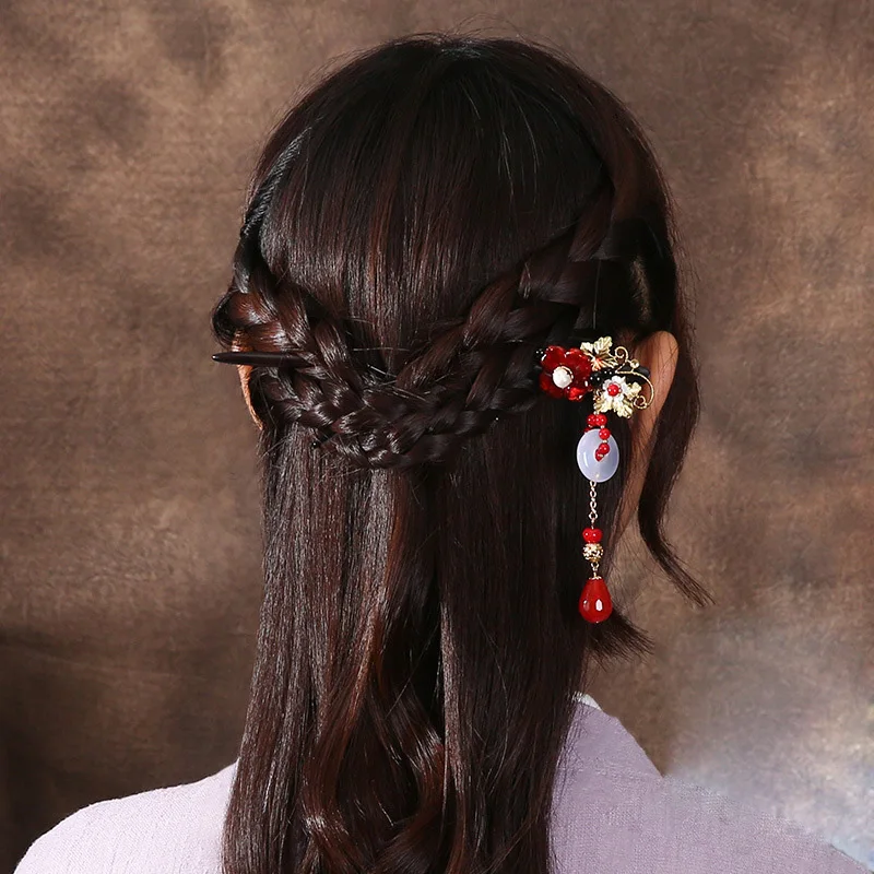Women Hair Accessories Chopsticks Hair Strip Jewelry Retro Style Simple Wood Hairpin Sweet Girl Hair Stick, As the picture show
Women Hair Accessories Chopsticks Hair Strip Jewelry Retro Style Simple Wood Hairpin Sweet Girl Hair Stick, As the picture show