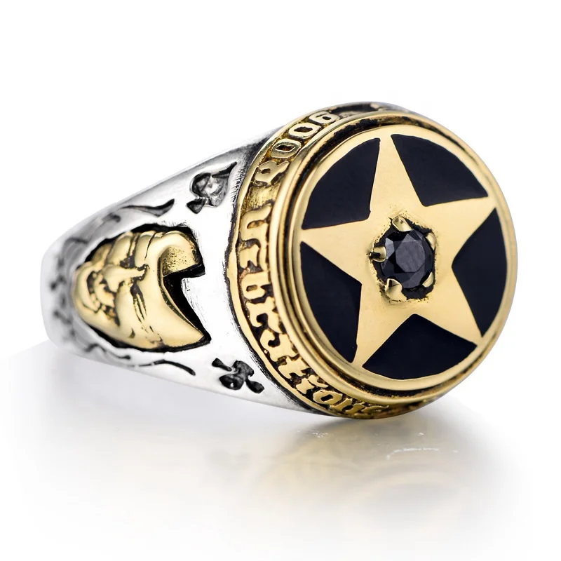 Punk Style Star Signet Stamp Men 925 Sterling Silver Ring for Men Silver Jewelry Eternity Band Rings Silver/yellow Gold Flower
Punk Style Star Signet Stamp Men 925 Sterling Silver Ring for Men Silver Jewelry Eternity Band Rings Silver/yellow Gold Flower