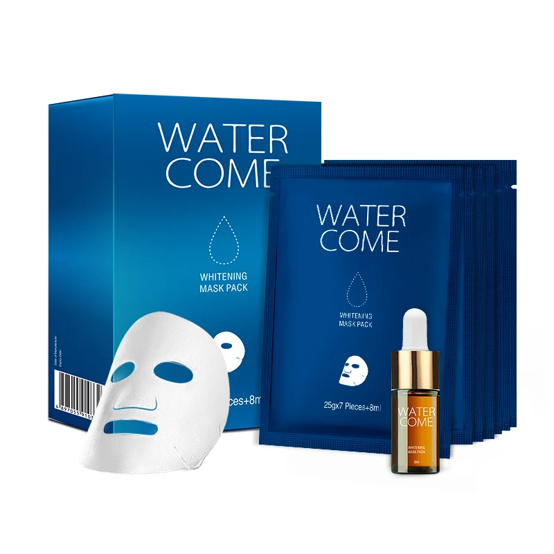 Watercome Mask Custom Private Label Whitening Moisturizing Sheet Beauty Face Ma-sk 25ML*7 Skin Care Facial Ma-sk White
Watercome Mask Custom Private Label Whitening Moisturizing Sheet Beauty Face Ma-sk 25ML*7 Skin Care Facial Ma-sk White