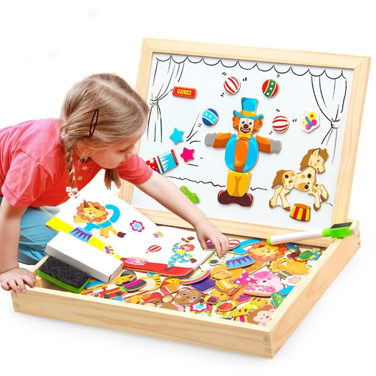 C401 5 Styles Wooden Multifunction Animal Magnetic Puzzle Double-Sided Magnetic Drawing Board Educational Wooden Toy For Kids
C401 5 Styles Wooden Multifunction Animal Magnetic Puzzle Double-Sided Magnetic Drawing Board Educational Wooden Toy For Kids